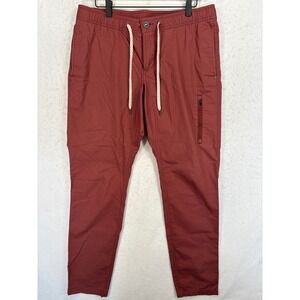 Vuori Ripstop Climber Pants Mens XL Terracotta Red Stretch Hiking Joggers